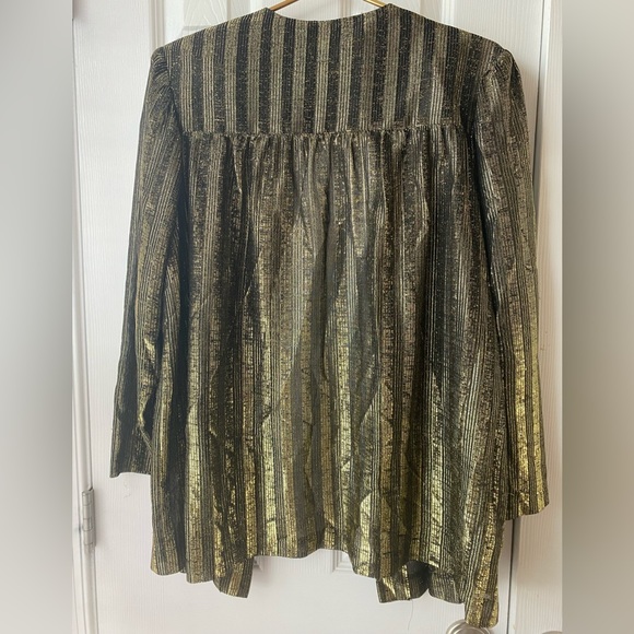Vintage Gold Metallic Party Jacket by Gilberti - Picture 5 of 11